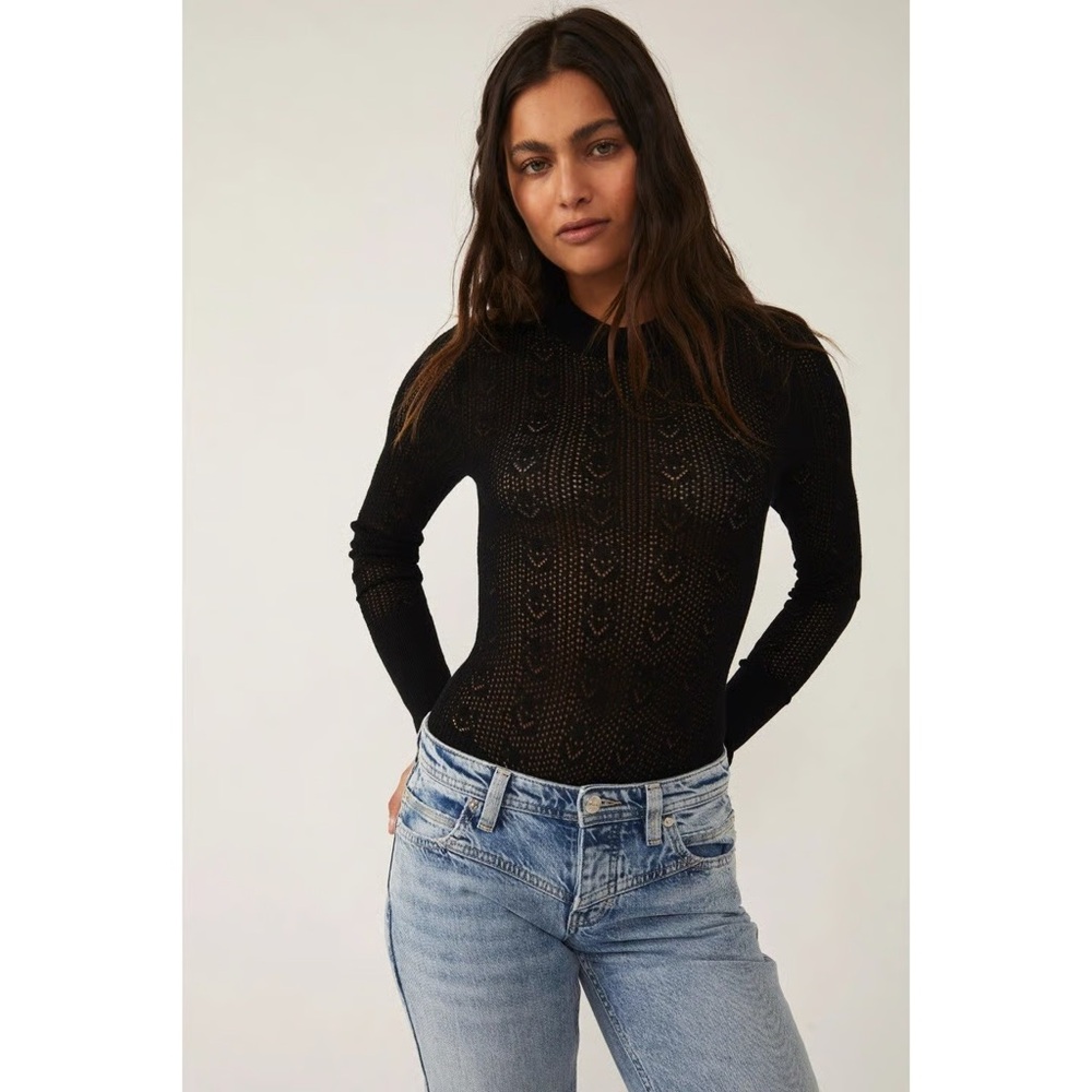 Free People | Sunday Best Bodysuit in Black